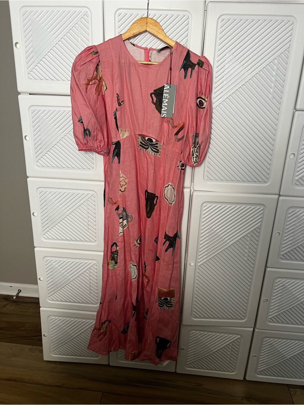 NWT US 12 Alemais Cleo Midi Dress - Picture 5 of 9